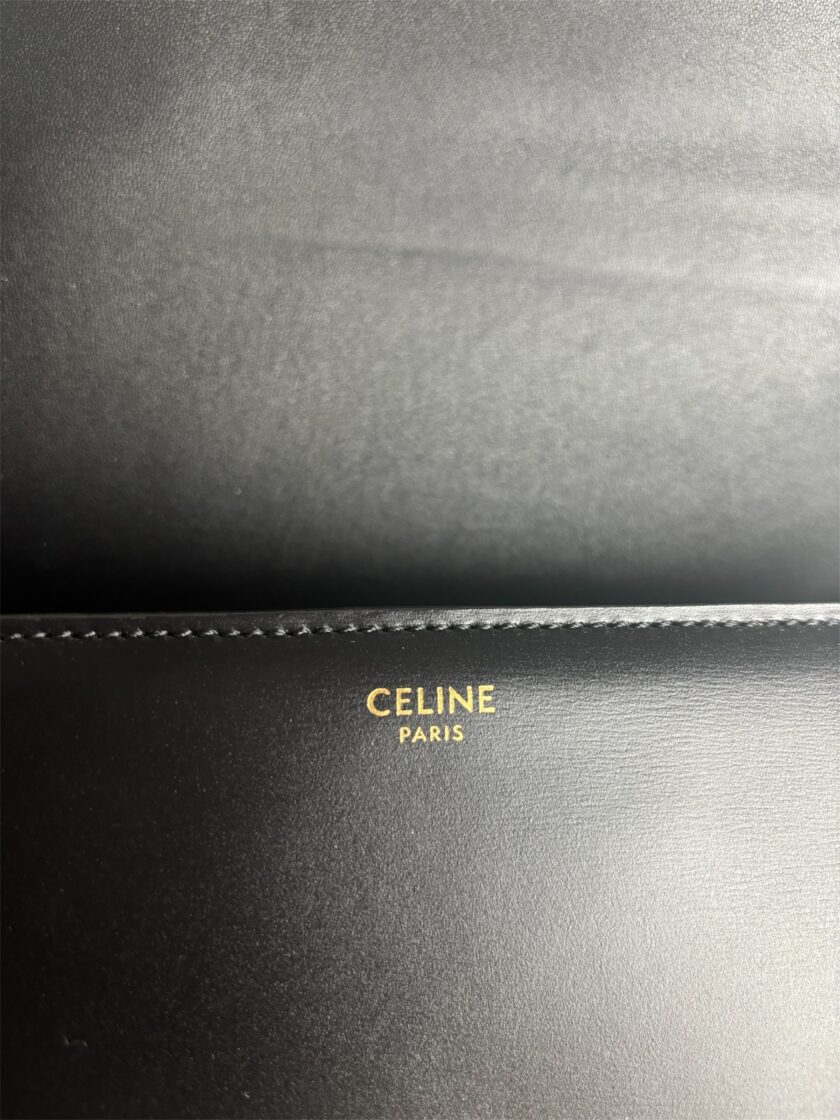 Sac Céline triomphe medium noir – Image 3
