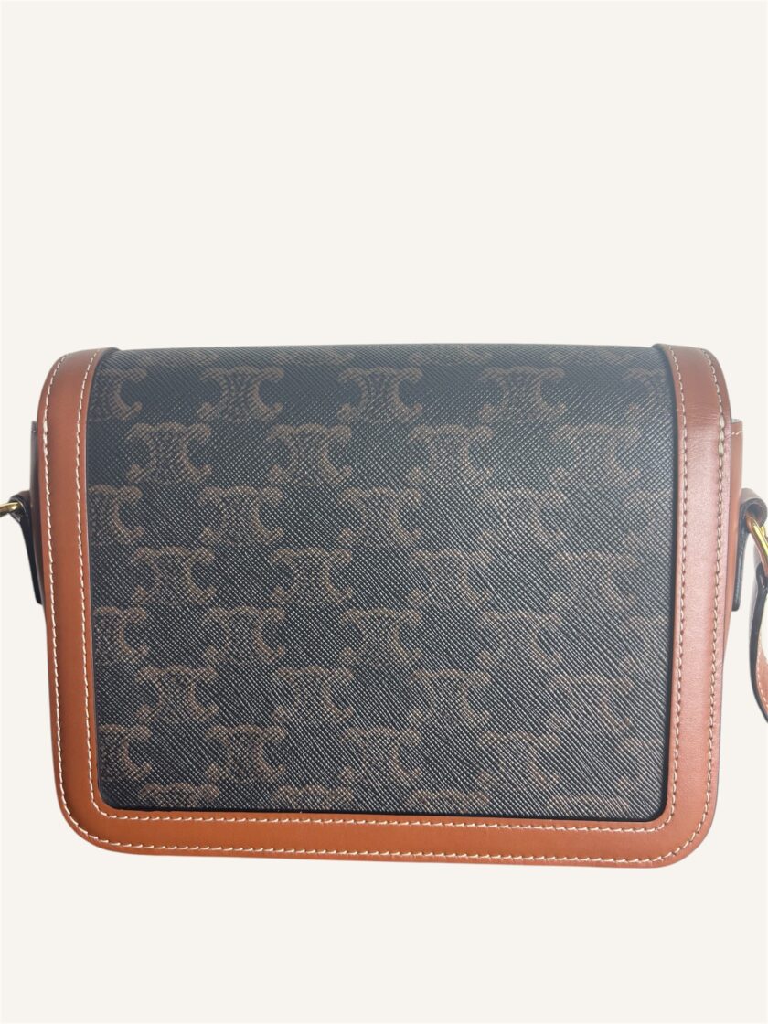 Sac Céline teen triomphe toile & cuir – Image 5