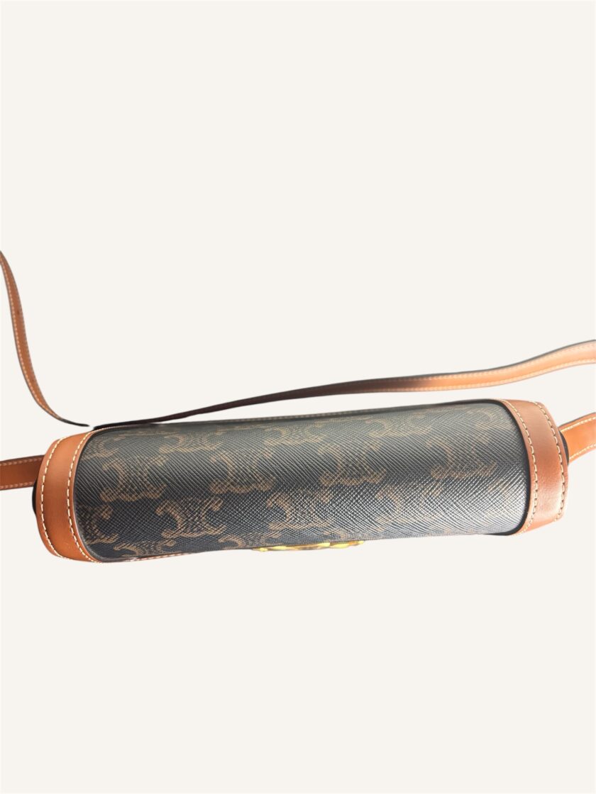 Sac Céline teen triomphe toile & cuir – Image 4
