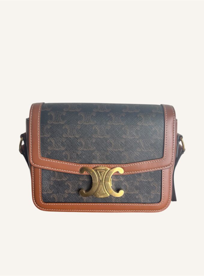 Sac Céline teen triomphe toile & cuir
