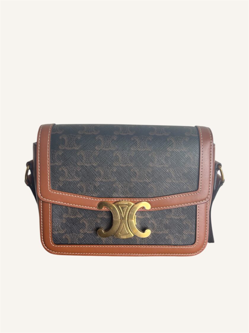 Sac Céline teen triomphe toile & cuir