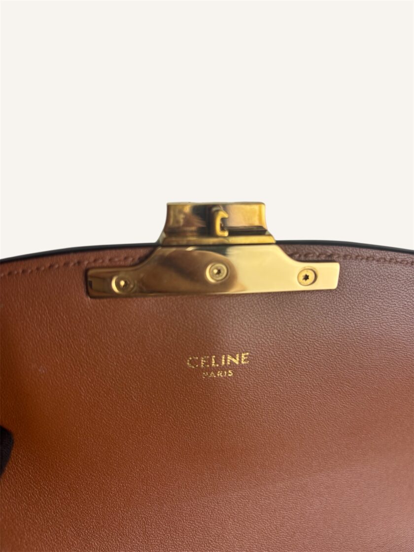 Sac Céline teen triomphe toile & cuir – Image 8