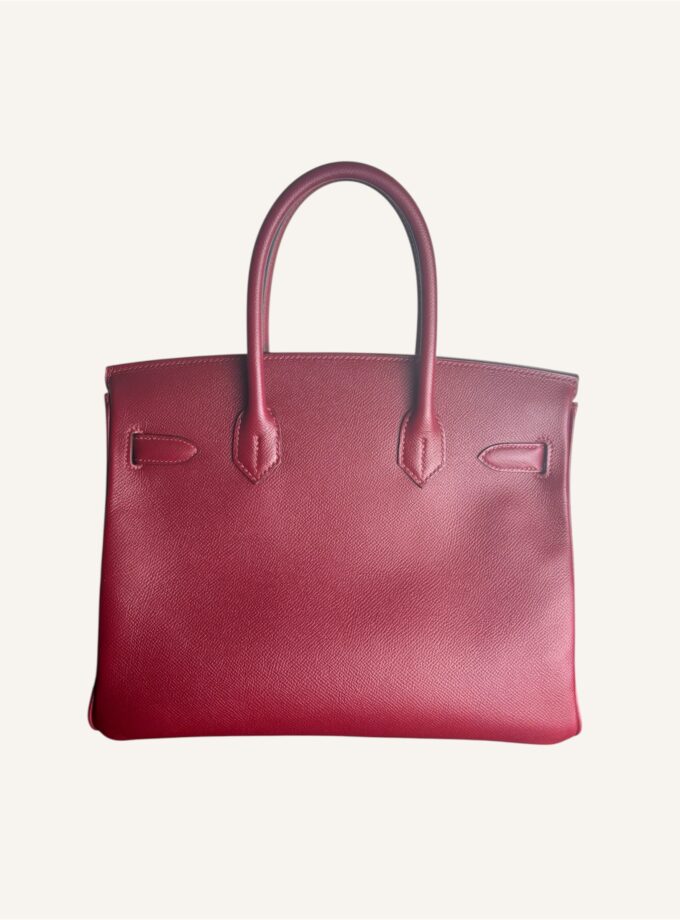 Sac Hermès Birkin 30 Epsom rouge grenat