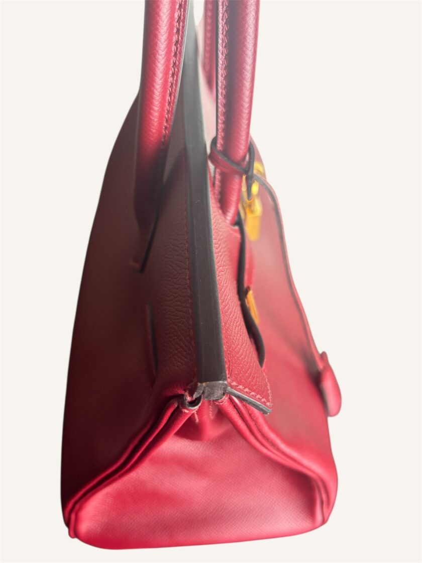 Sac Hermès Birkin 30 Epsom rouge grenat – Image 3
