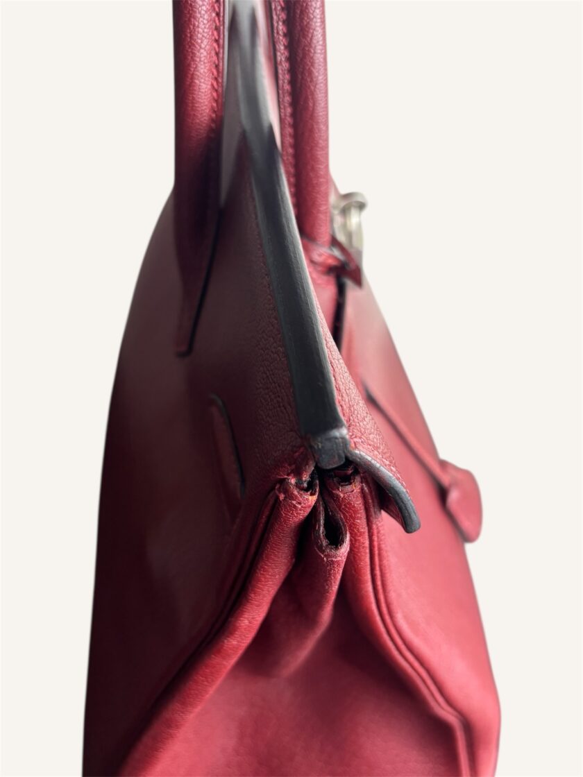 Sac Hermès HAC 32 Chèvre Rouge H – Image 10
