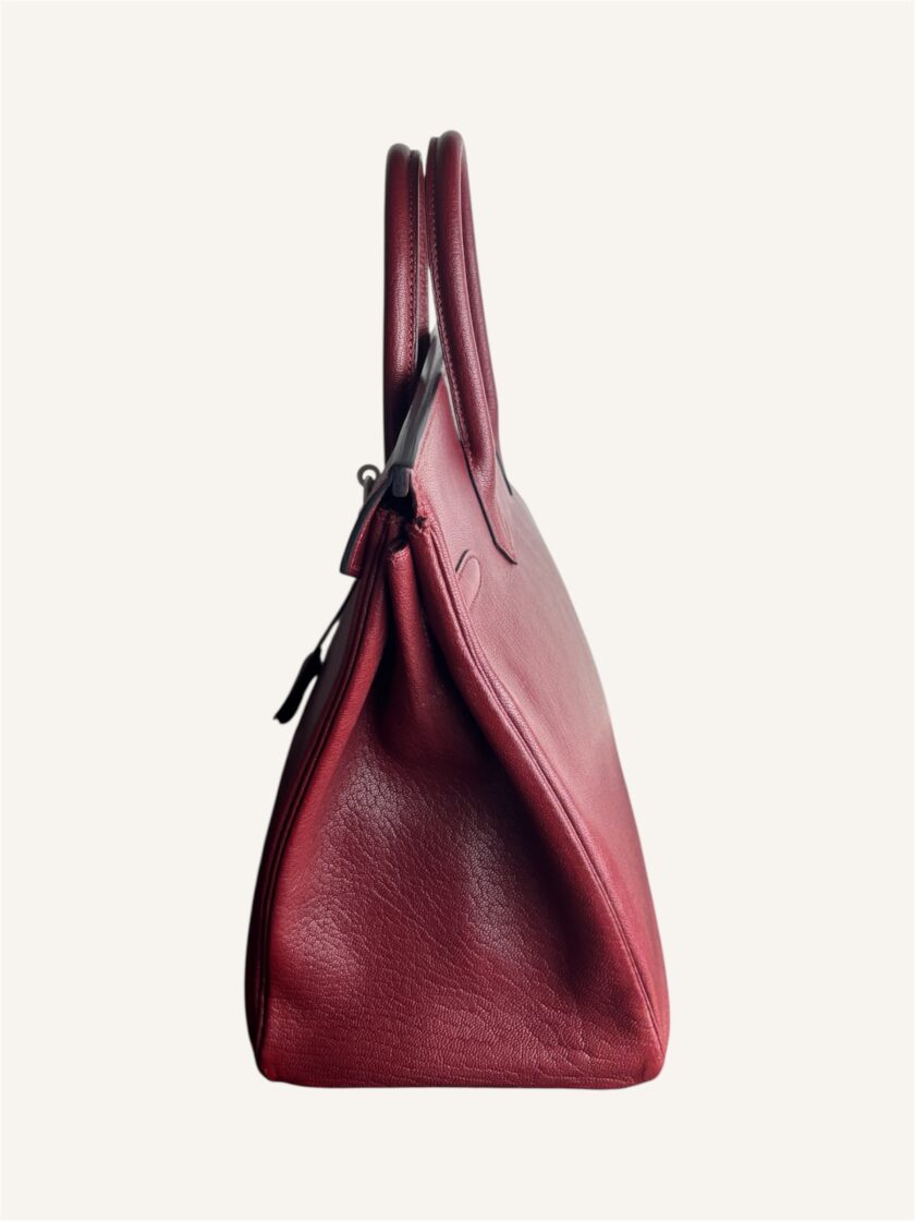 Sac Hermès HAC 32 Chèvre Rouge H – Image 9