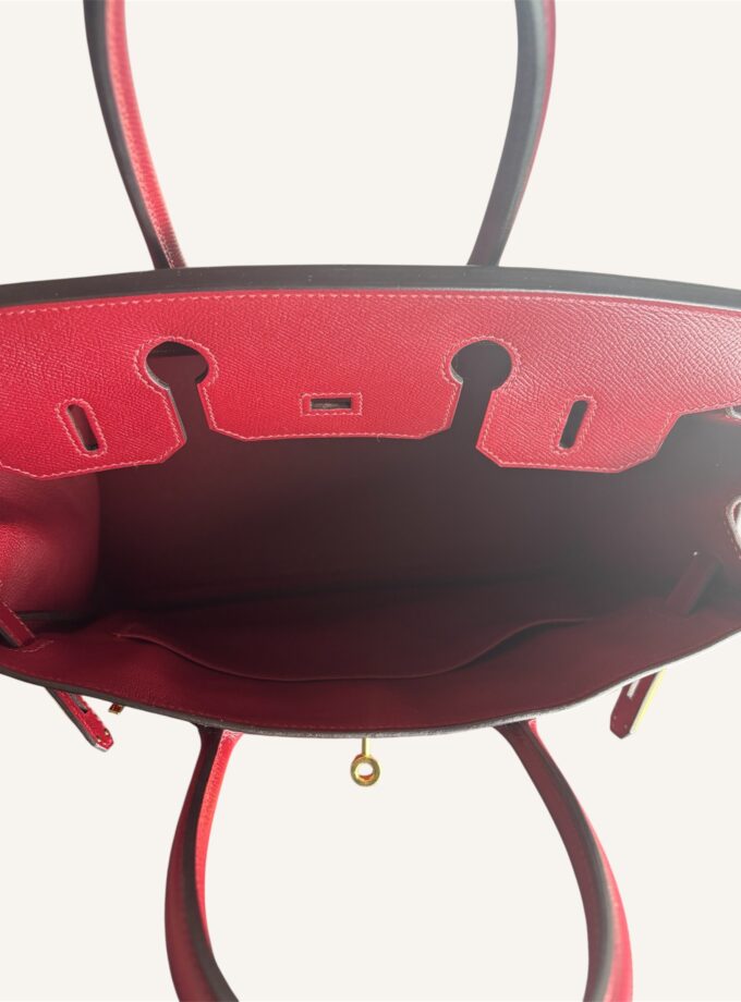 Sac Hermès Birkin 30 Epsom rouge grenat