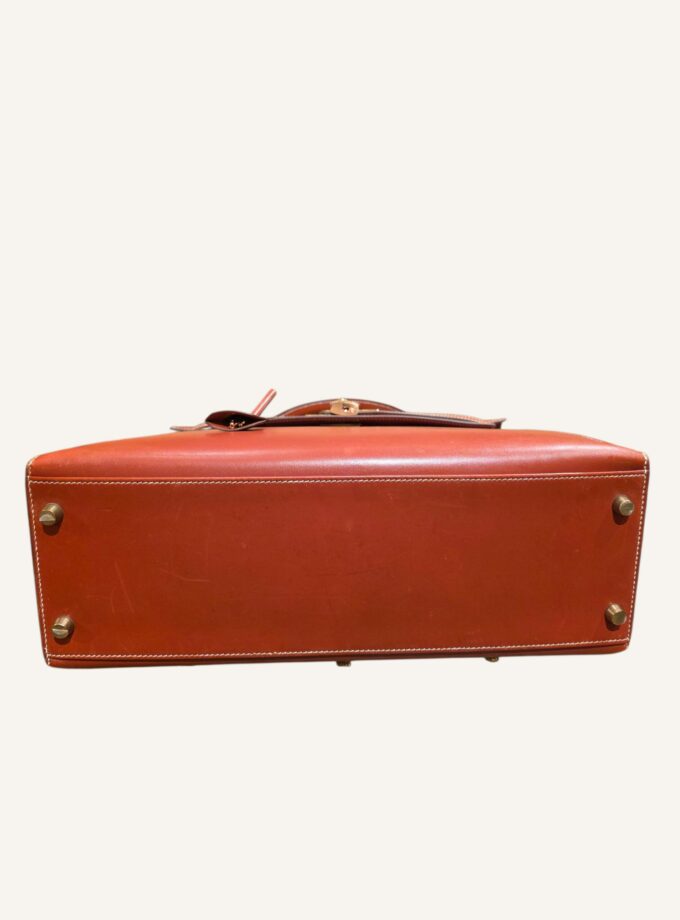 Sac Hermès Kelly 32 box rouge brique