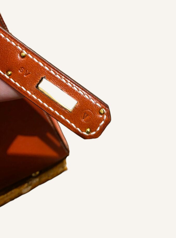 Sac Hermès Kelly 32 box rouge brique