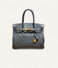 Hermès Birkin bag 30 leather Togo black gold 2023