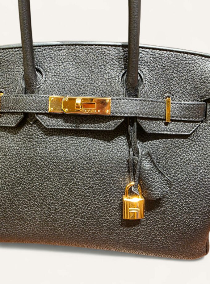 Sac Hermès Birkin 30 Noir Togo