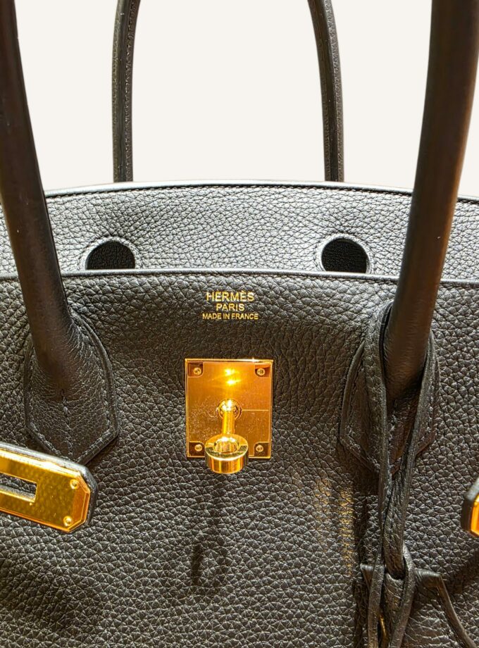 Sac Hermès Birkin 30 Noir Togo