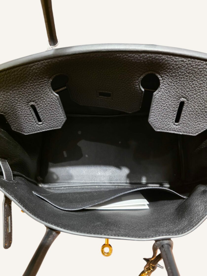 sac Hermès Birkin 30 cuir Togo noir or 2023