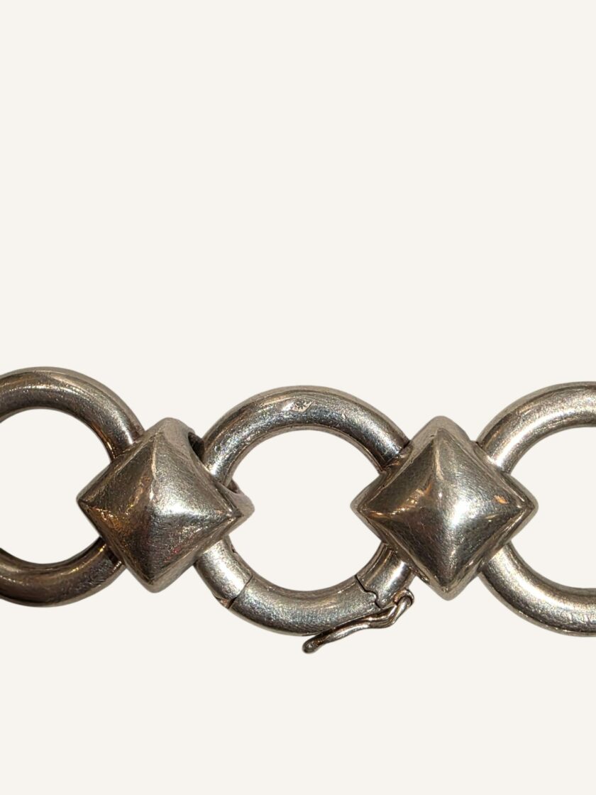 collier Hermès vintage argent massif Lancelot