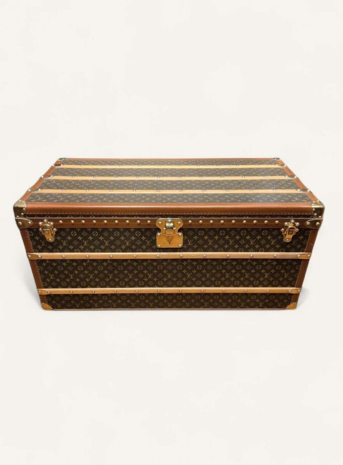 malle courrier Louis Vuitton vintage monogramme années 70