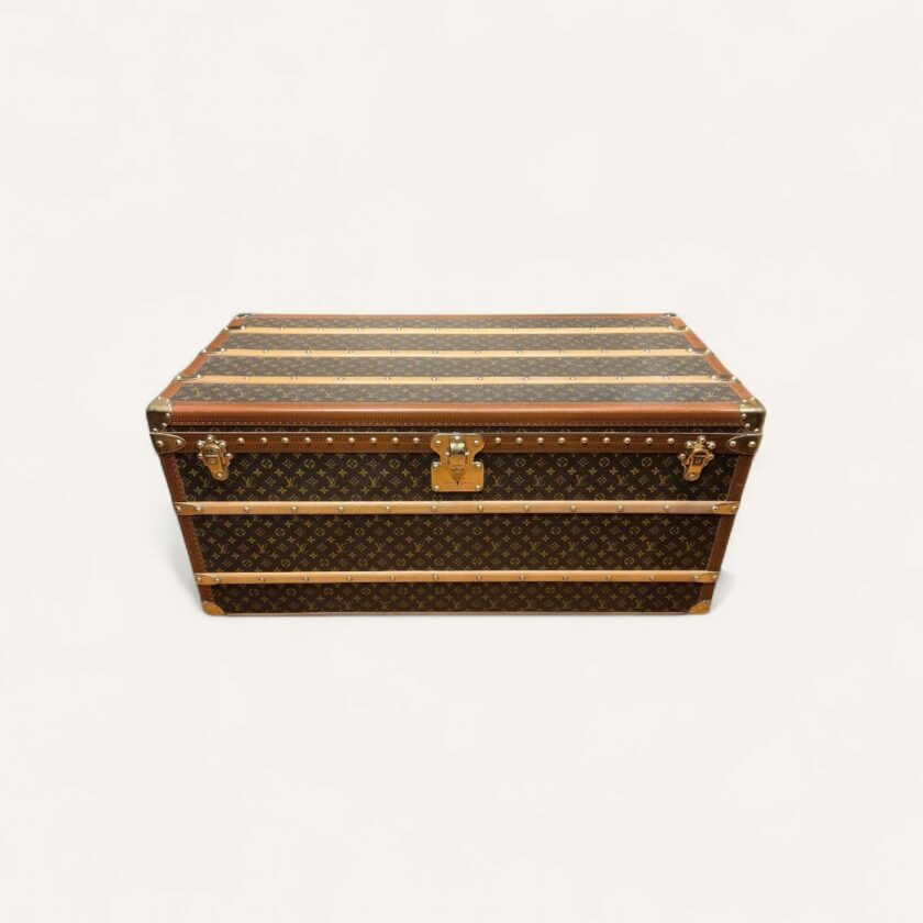 malle courrier Louis Vuitton vintage monogramme années 70