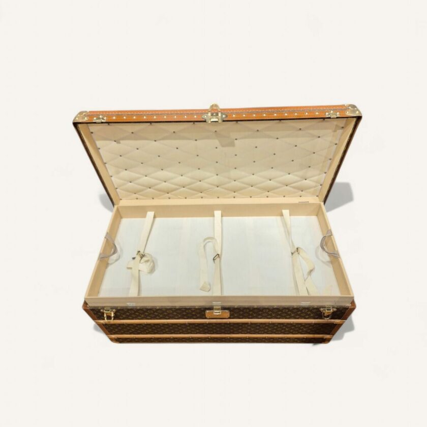malle courrier Louis Vuitton vintage monogramme années 70