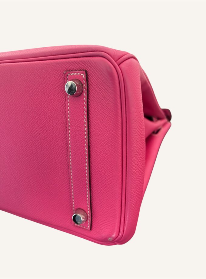 Sac Hermès Birkin 30 Epsom rose extrême / rouge
