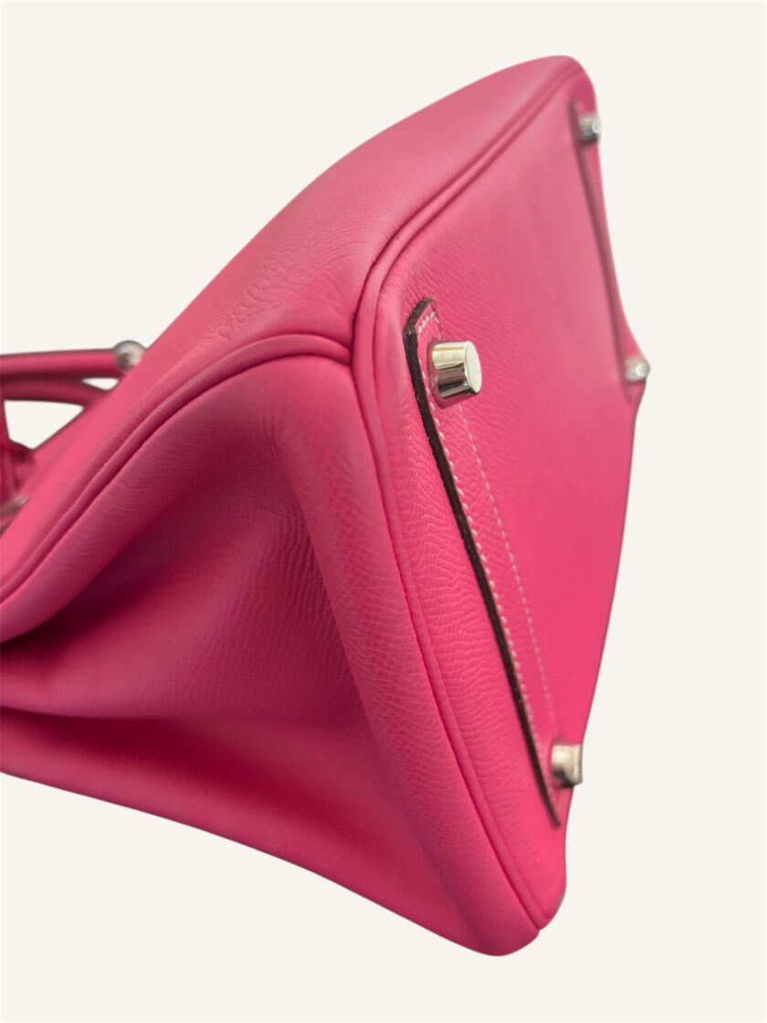 Sac Hermès Birkin 30 Epsom rose extrême / rouge – Image 10