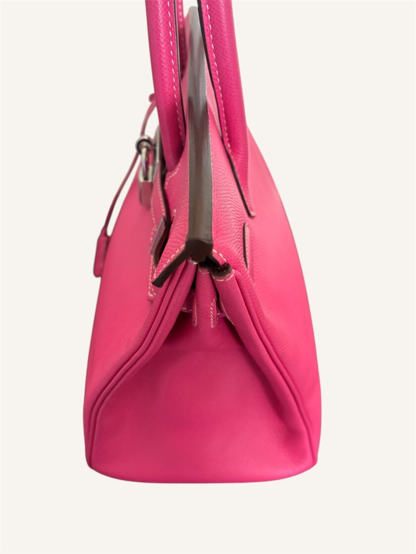 Sac Hermès Birkin 30 Epsom rose extrême / rouge – Image 7