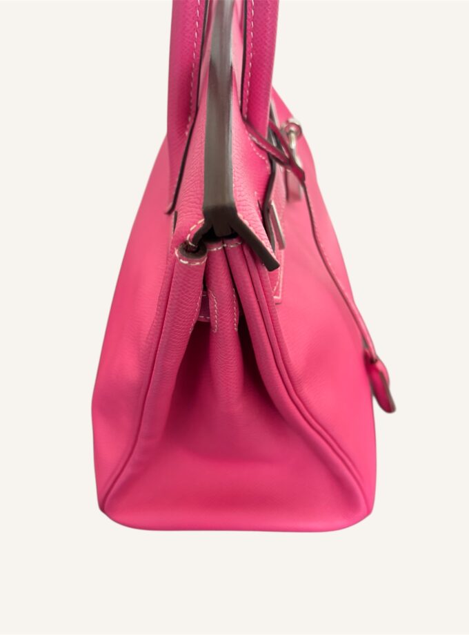 Sac Hermès Birkin 30 Epsom rose extrême / rouge
