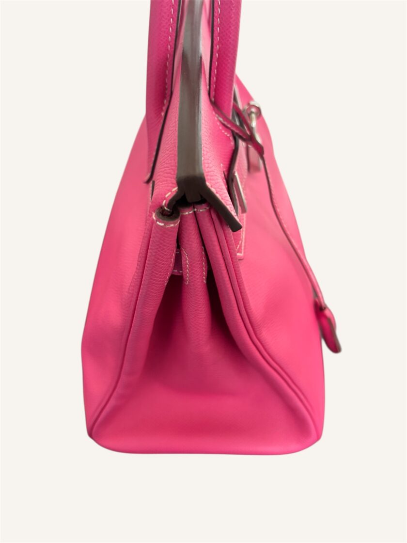 Sac Hermès Birkin 30 Epsom rose extrême / rouge – Image 6