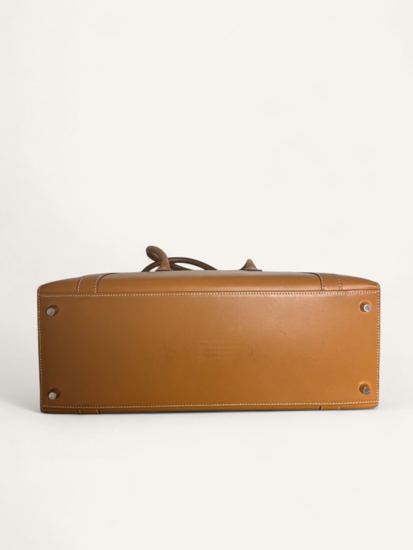 sac Hermès Drag 37 cuir Gold vintage 2000