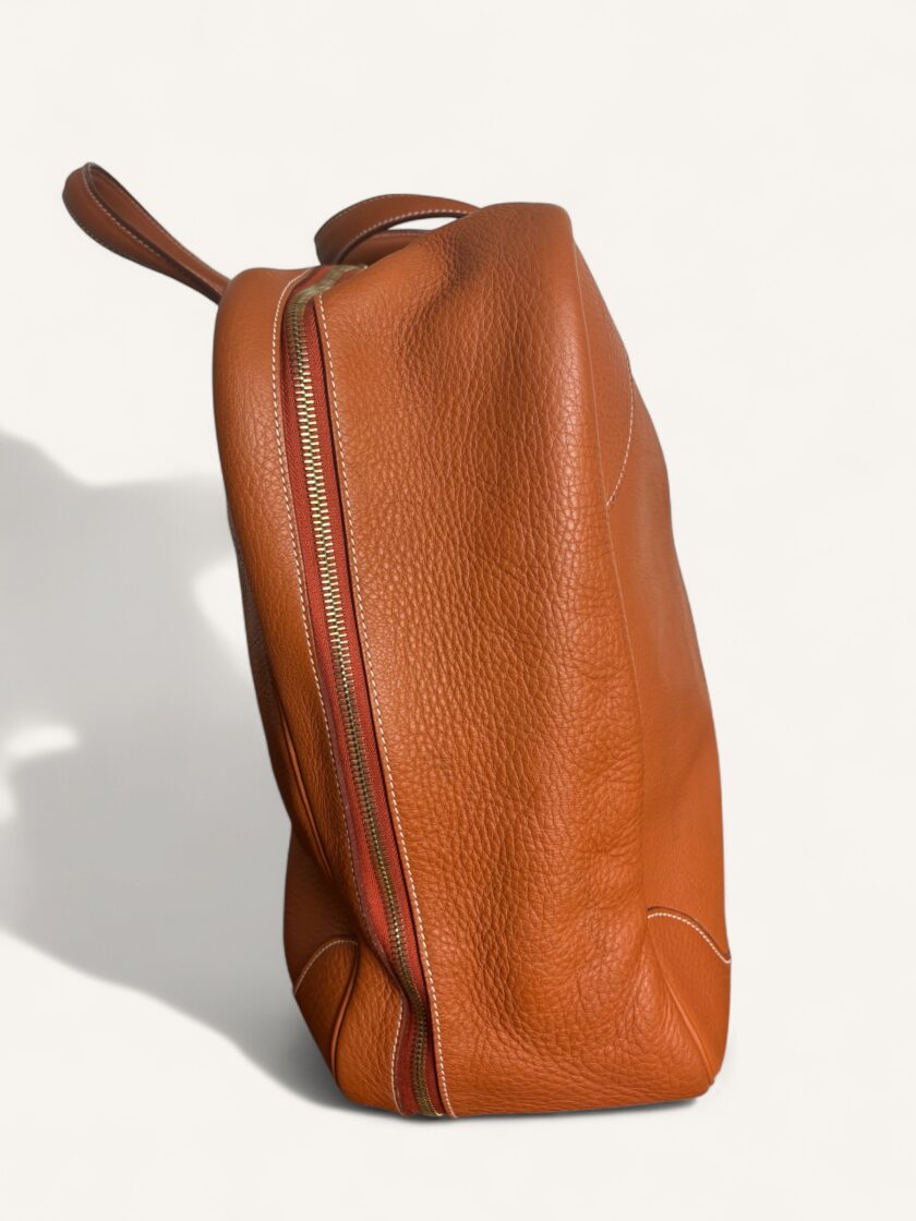 sac Hermès Victoria 50 cuir taurillon Clémence terracotta