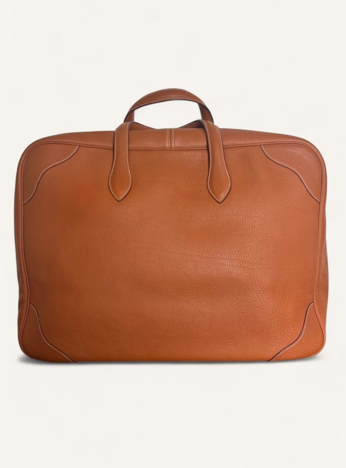 sac Hermès Victoria 50 cuir taurillon Clémence terracotta