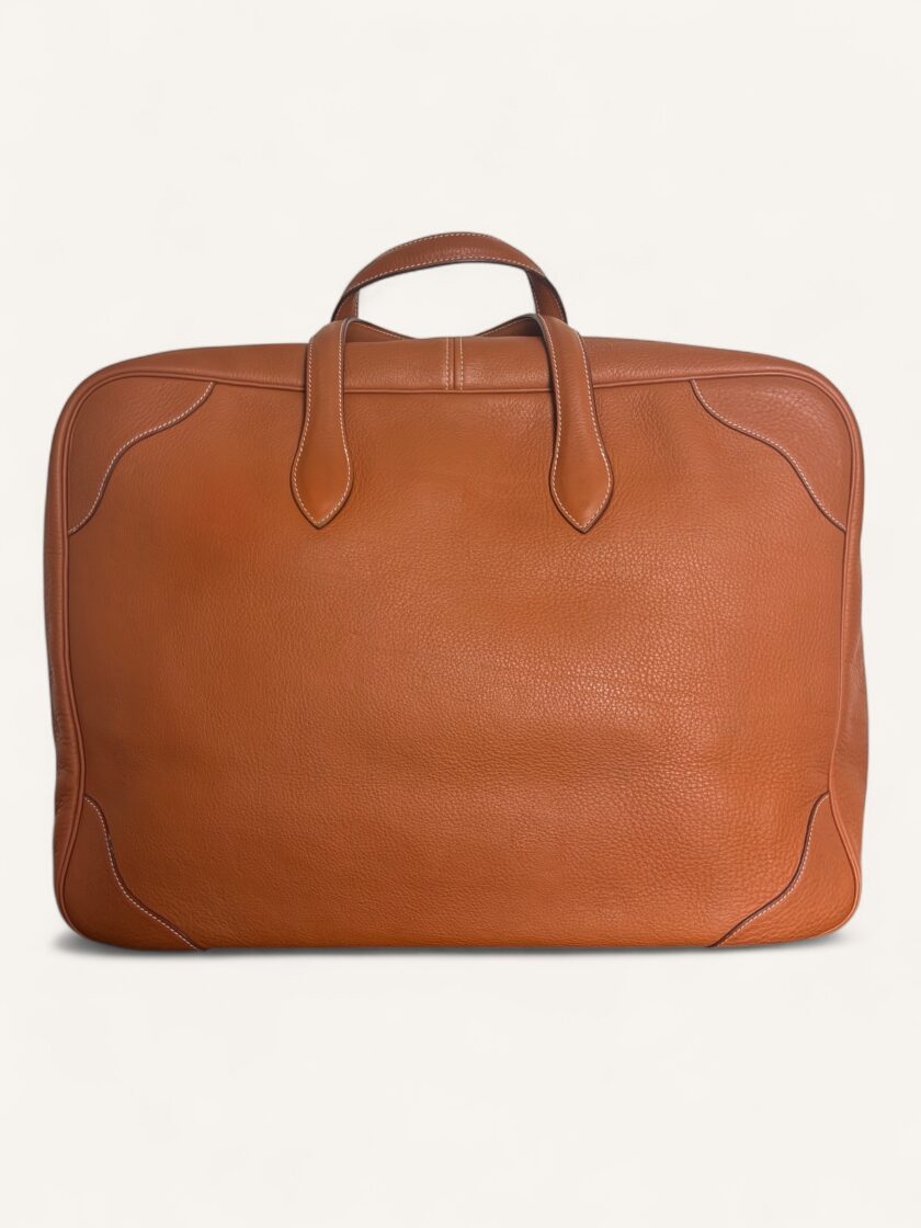 sac Hermès Victoria 50 cuir taurillon Clémence terracotta