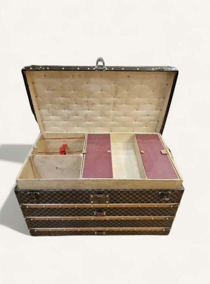 Malle Louis Vuitton Damier courrier vintage