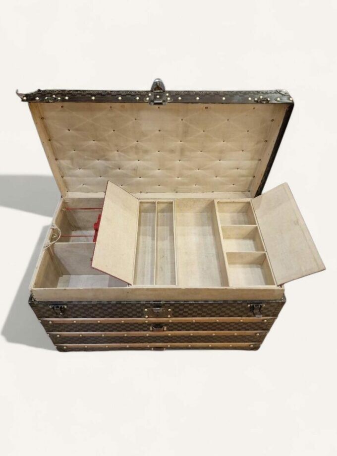 Malle Louis Vuitton Damier courrier vintage