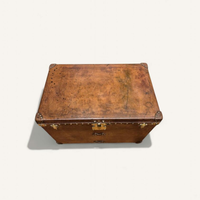 malle Louis Vuitton courrier ancienne tout cuir