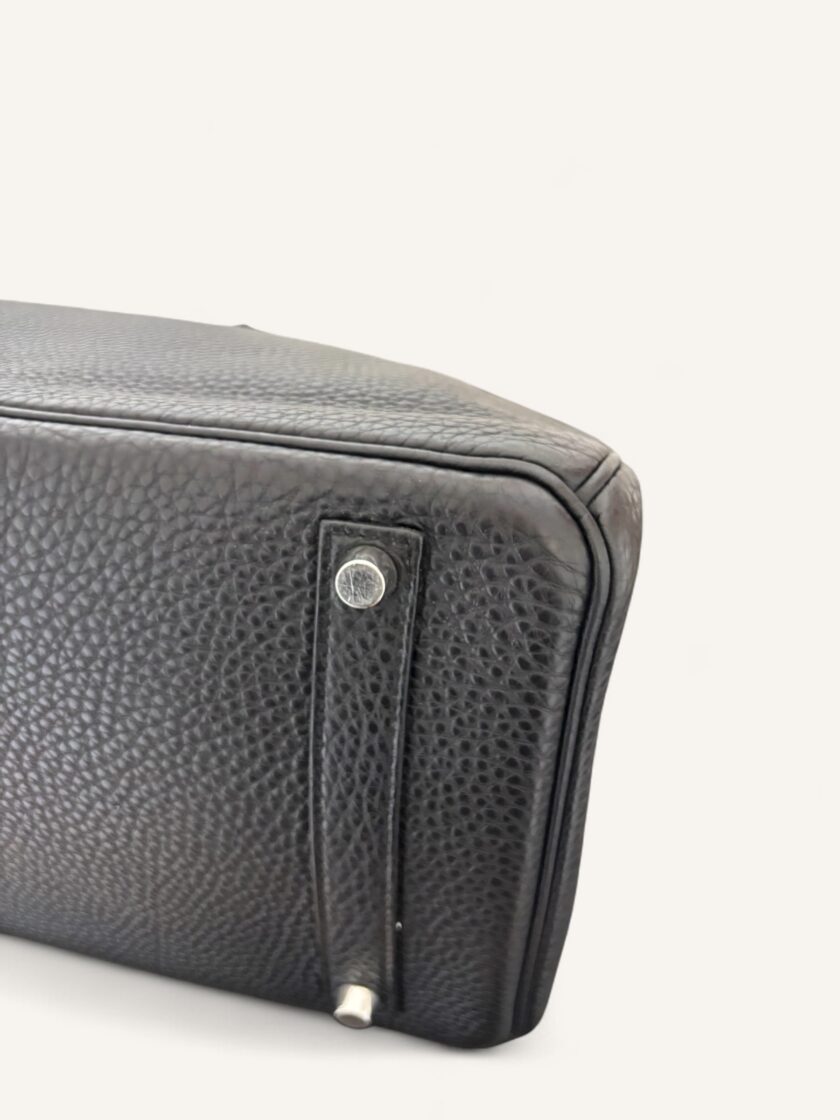sac Hermès Birkin 35 cuir Togo noir palladium 2008