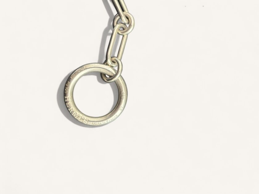 bracelet Hermès Chaîne d’Ancre Punk argent 18 cm rare