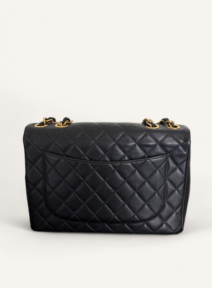 Sac Chanel Jumbo Vintage cuir caviar noir