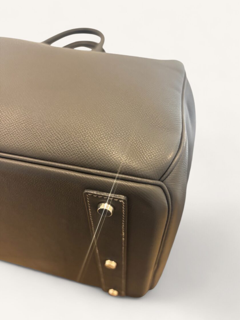 sac Hermès HAC 50 cuir Epsom gris palladium