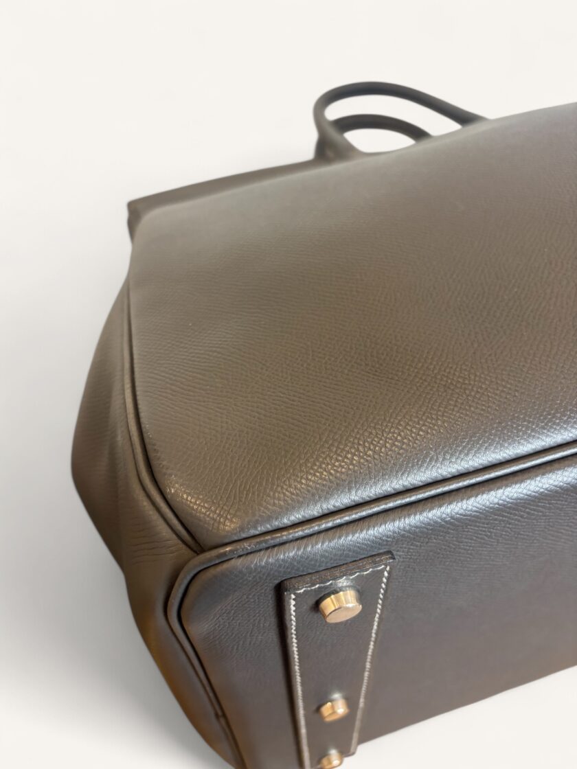 sac Hermès HAC 50 cuir Epsom gris palladium