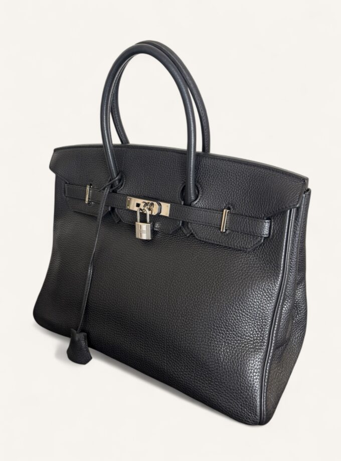 Sac Hermès Birkin 35 Togo Noir Palladium