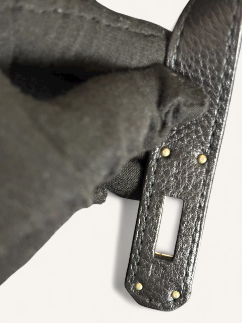 sac Hermès Birkin 35 cuir Togo noir palladium 2008