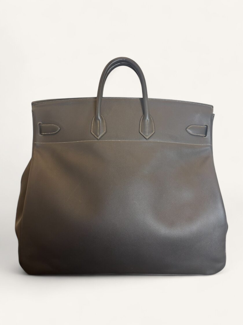 sac Hermès HAC 50 cuir Epsom gris palladium