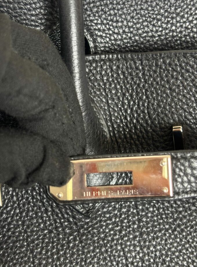 Sac Hermès Birkin 35 Togo Noir Palladium