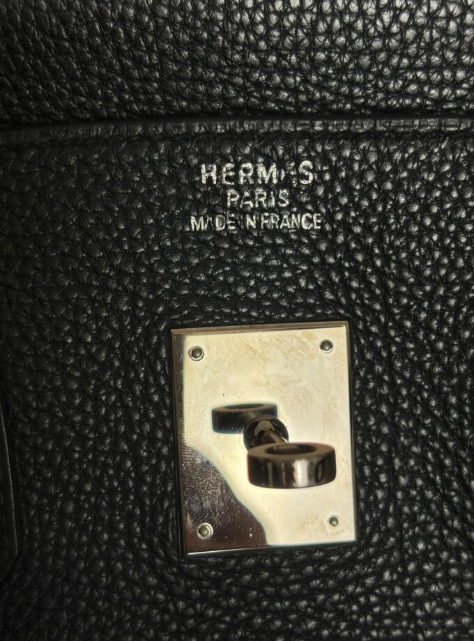 Sac Hermès Birkin 35 Togo Noir Palladium