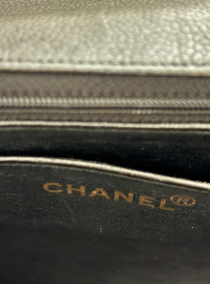 Sac Chanel Jumbo Vintage cuir caviar noir