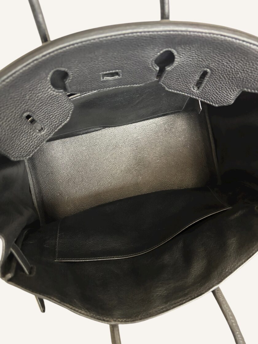 sac Hermès Birkin 35 cuir Togo noir palladium 2008