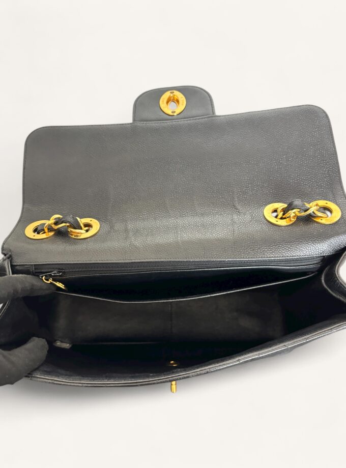 Sac Chanel Jumbo Vintage cuir caviar noir