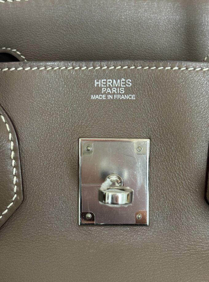 Sac Hermès Birkin 30 Etoupe Swift