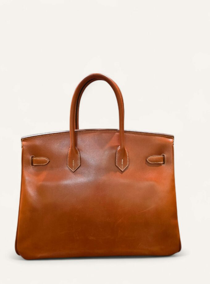 Sac Hermès Birkin 35 Box Brique