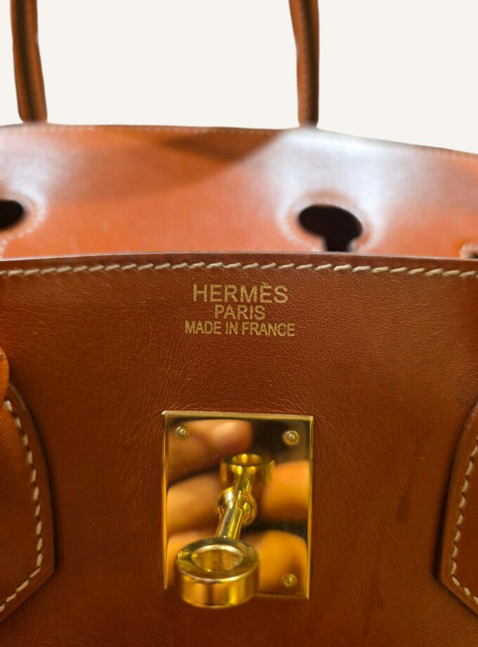 Sac Hermès Birkin 35 Box Brique