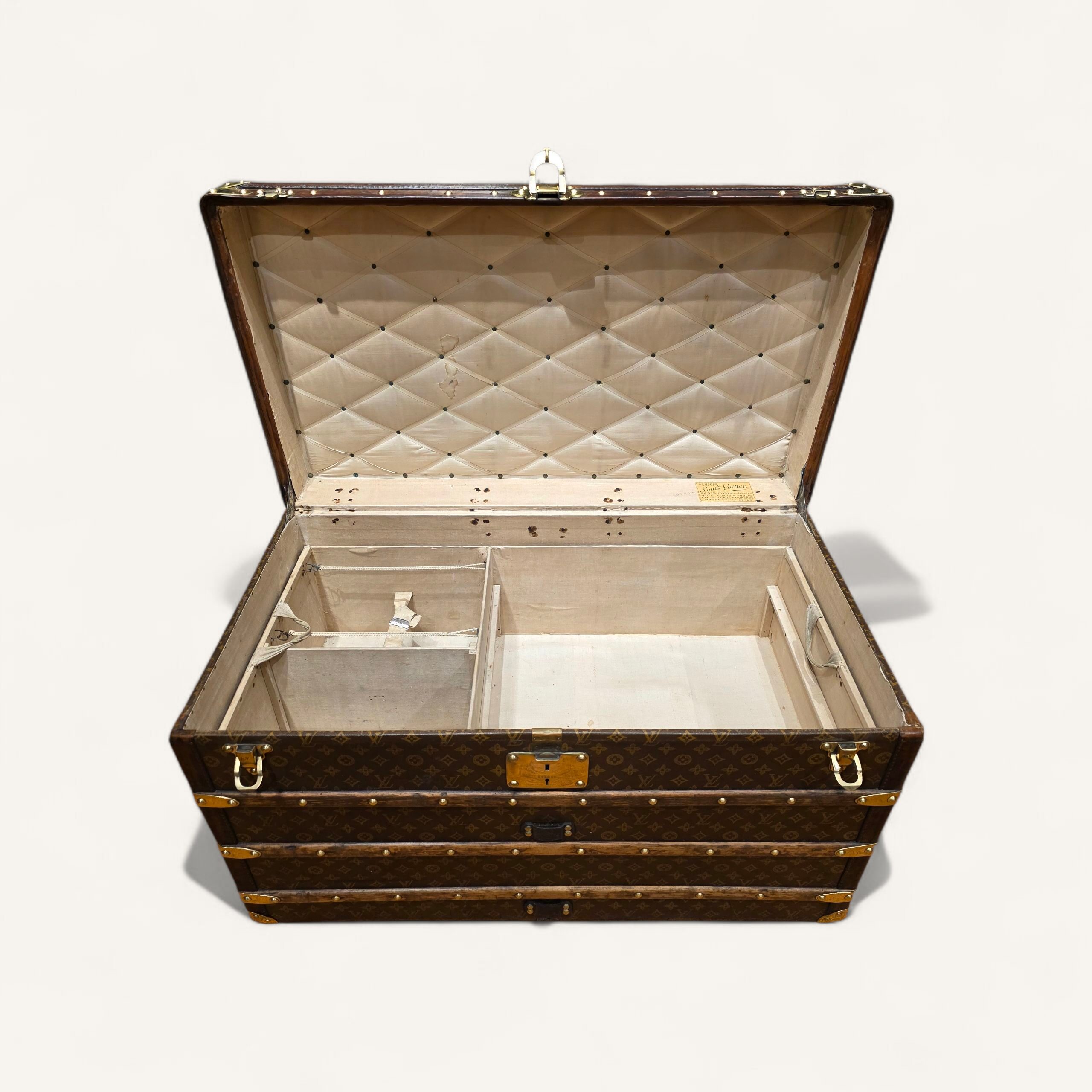 malle courrier Louis Vuitton ancienne années 20 30